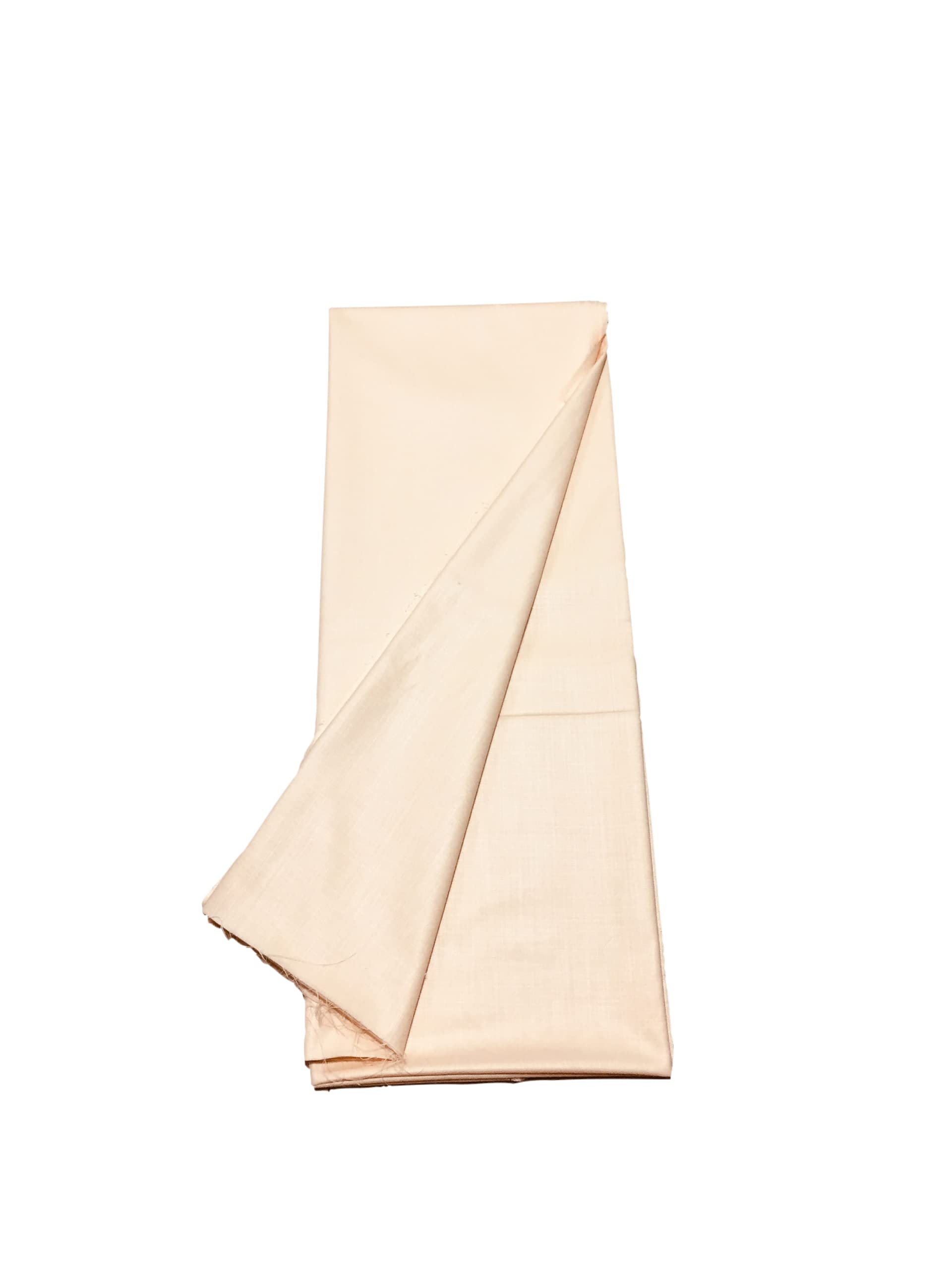 Men's Cotton Unstitched Plain Kurta Pyjama Fabric- 5 m (Ethnic,pathani suit,shirt,khadi,summer wear,formal,casual,Fawn,Beige,Free Size)