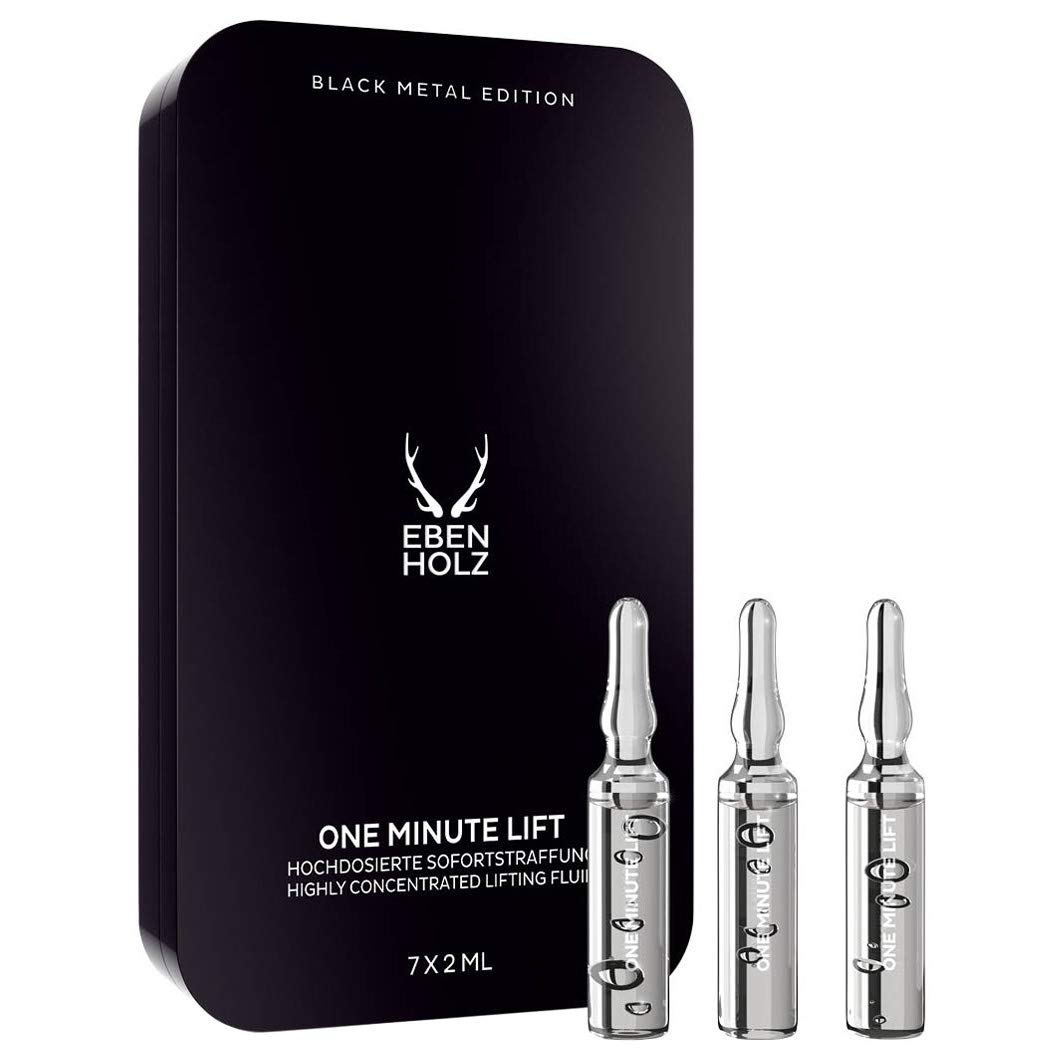 EBENHOLZ skincare Mens Spa - One Minute Lift straffende Wirkstoffampullen, 7 x 2 ml
