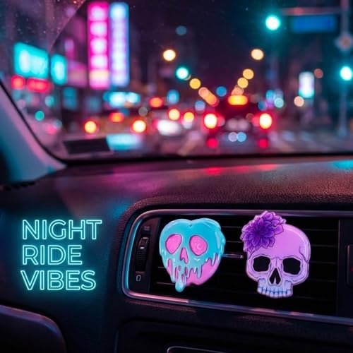 Image of Car Air Vent Clips,Car Air Fresheners Vent Clips Car Diffuser Vent Clip,Car Decoration Cute Car Interior Decor,Car Accessories for Women (2 Pcs Halloween Ghost)