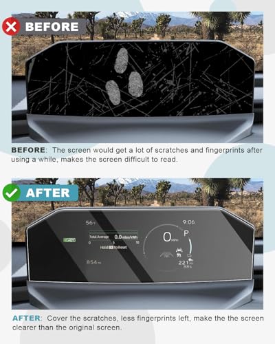 Image of CDEFG Tempered Glass for 2026 Toyota bZ bZ4X Screen Protector | for 2026 Toyota bZ bZ4X (XLE /Limited) Accessories 7 inch Dash Driver Display 9H Glass Screen Cover HD Clear