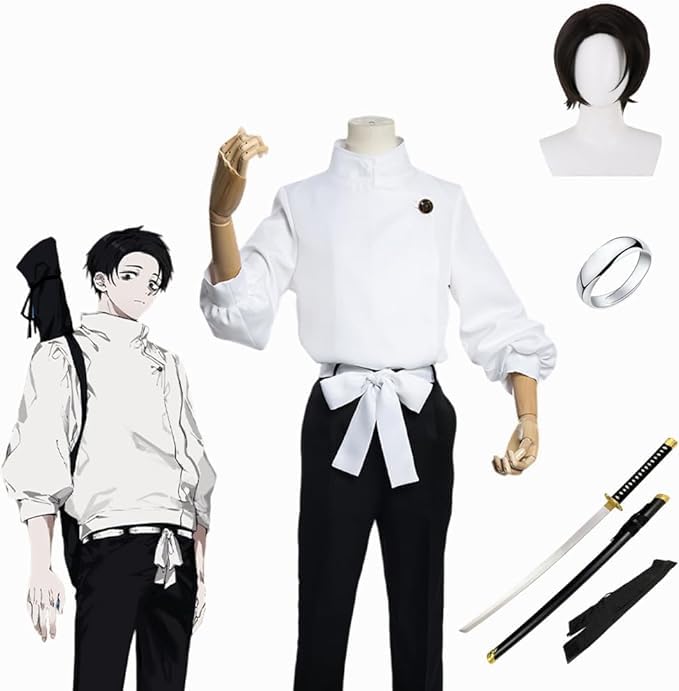 Amazon.co.jp: 呪術廻戦 乙骨憂太 おっこつ ゆうた コスプレ衣装 +