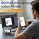 Phomemo M221 Etikettendrucker Satz - Thermo Bluetooth Etikettendrucker Beschriftungsgerät Labledrucker,für Barcode,Einzelhandel,Büro,kleine Unternehmen,für Android & iOS & PC- Grau