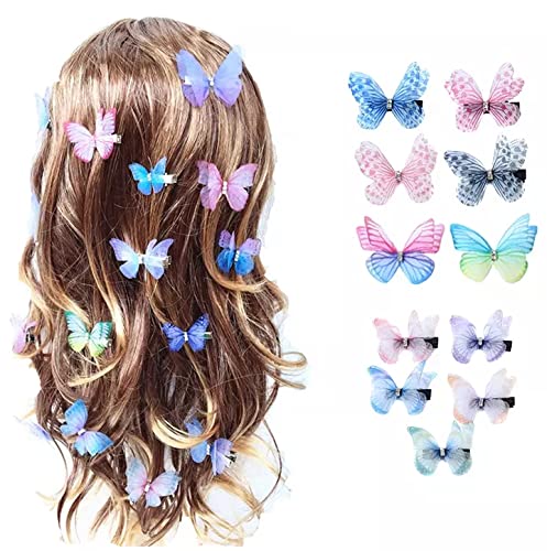 NYAMAH SALES 10 Pieces 3D Butterfly Hair Clips Glitter Hair Styling Hair Accessories for Women and Girls Multicolor Multi design (B09QXH9GX4) Amazon Price History, Amazon Price Tracker