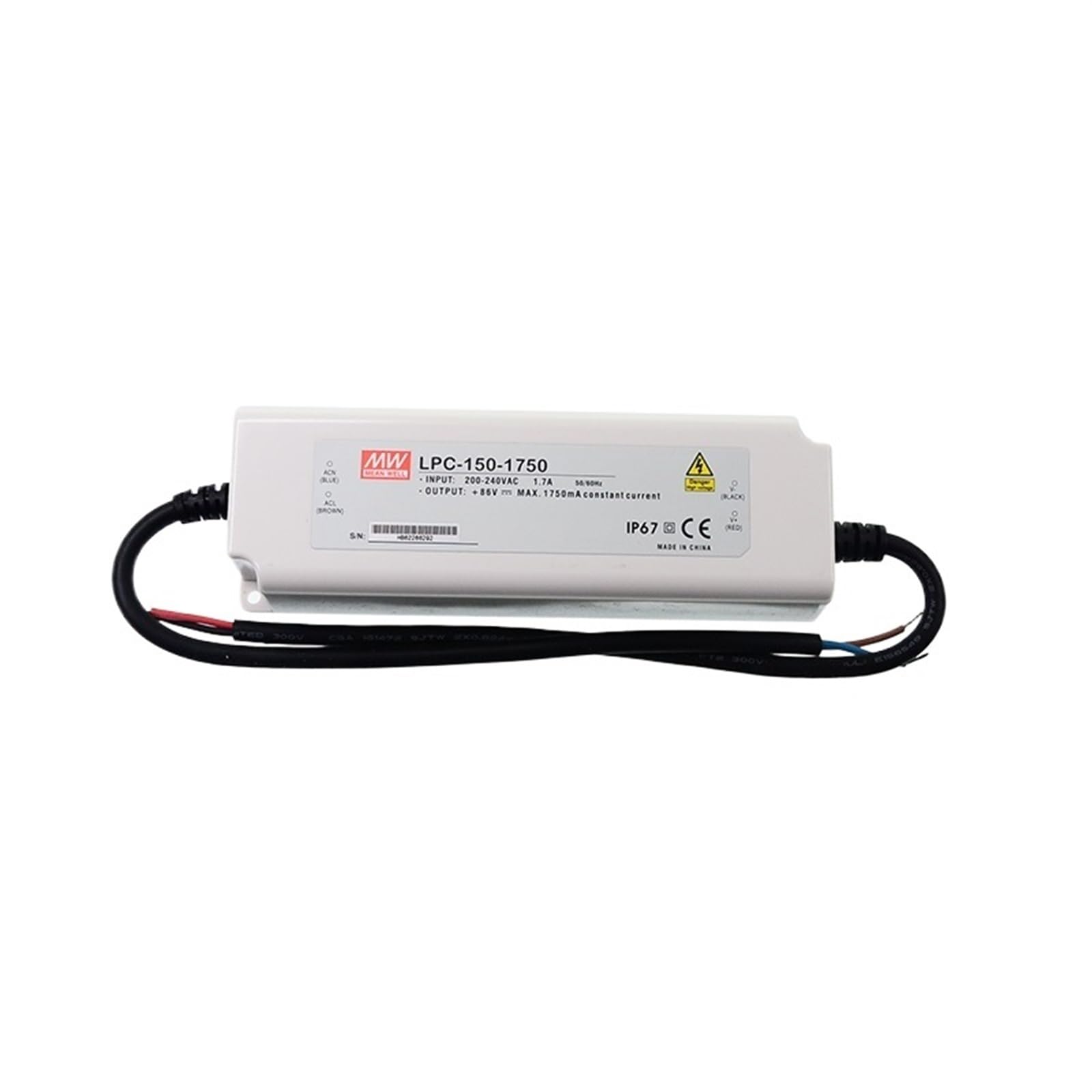 FCARUMIQP LPC-150-1750 Switching Power Supply 1750mA 43~86V DC 150W IP67 Waterproof LED Driver 220VAC