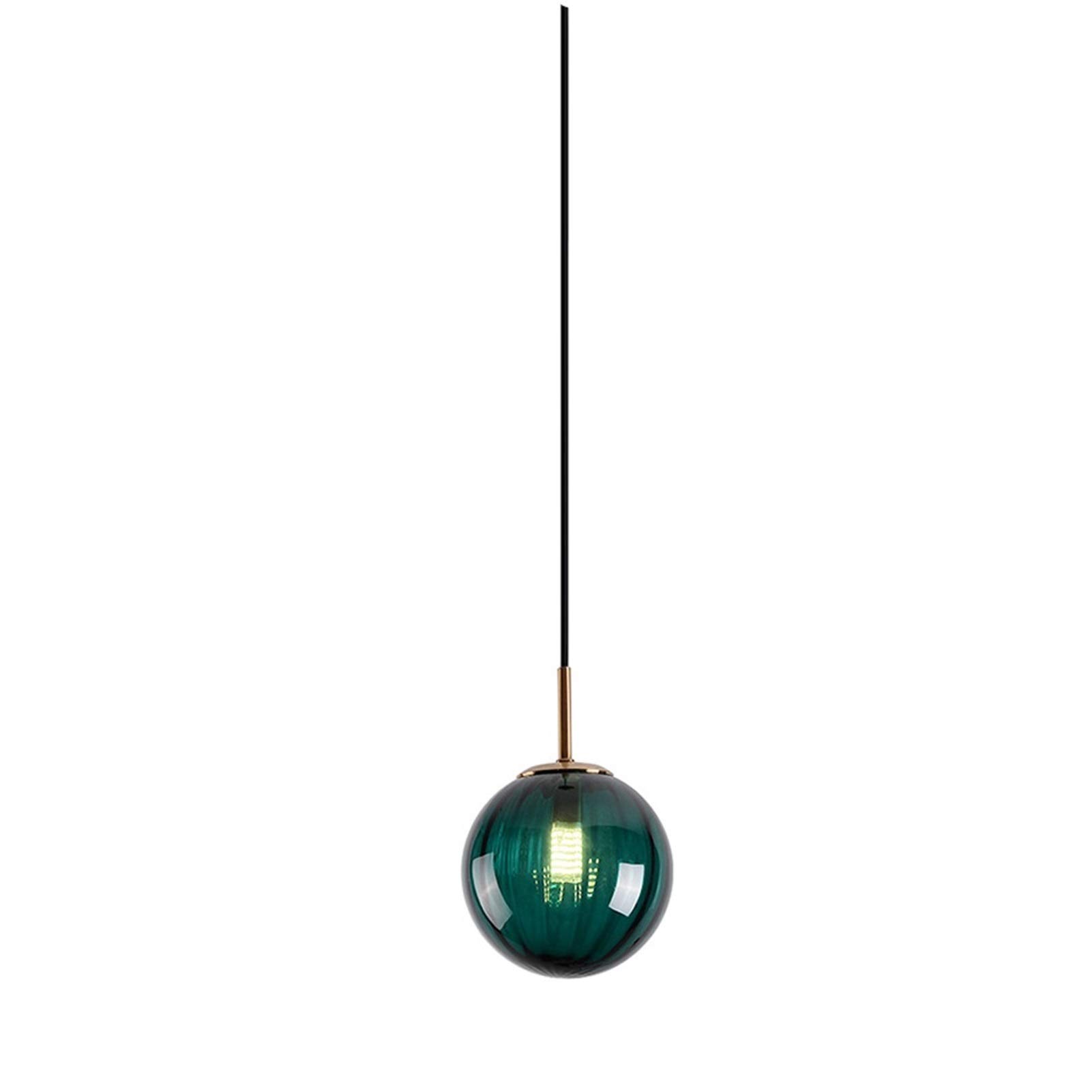 Lampe suspendue E27 lustre en verre et luminaire de chevet réglable - 8