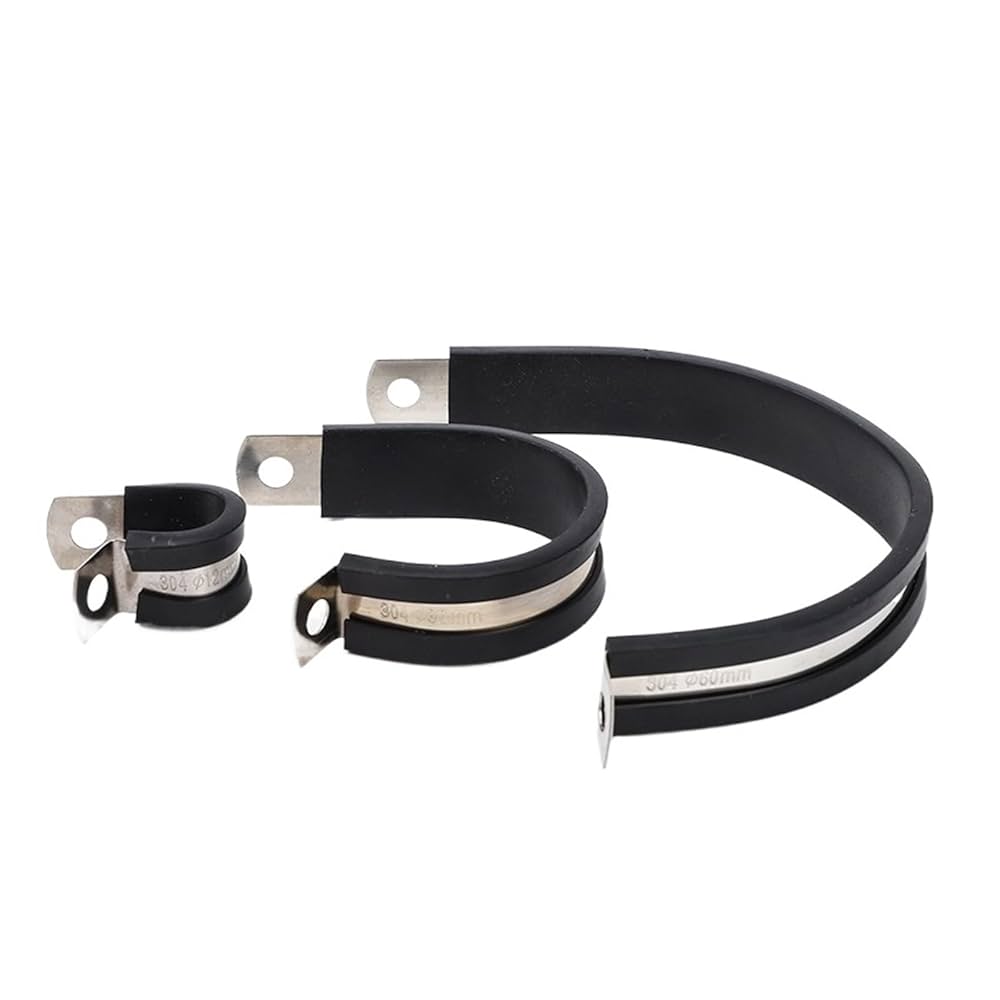 Amazon | 5 個ステンレス鋼ゴム裏地 P クリップ R タイプパイプ