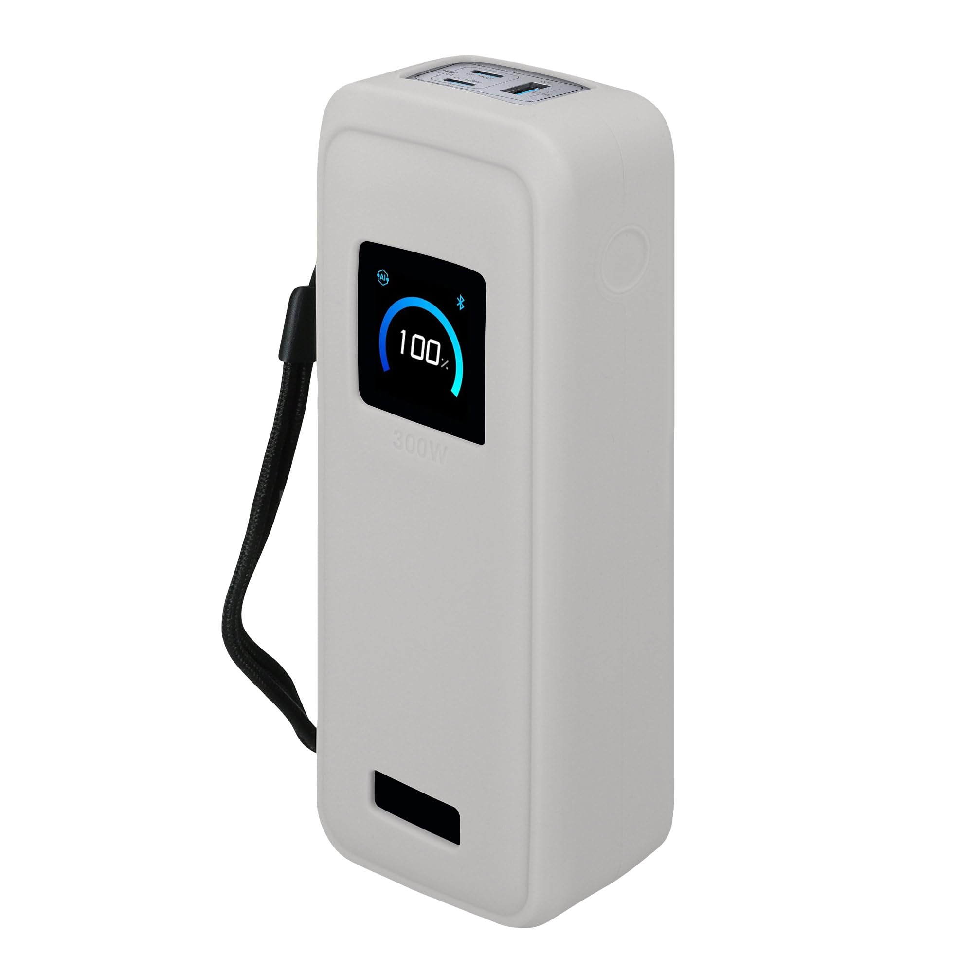 kwmobile Etui kompatybilne z Anker Prime Power Bank 26250mAh 300W Etui - Silikonowe etui ochronne na Power Bank - Ochrona przed wstrząsami do zewnętrznej baterii - Szary