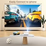 Mini Projector, CLOKOWE 2024 Upgraded Portable Projector with 9000 Lux and Full HD 1080P, Movie Projector Compatible with iOS/Android Phone/Tablet/Laptop/PC/TV Stick/Box/USB Drive/Game Console - Image 4