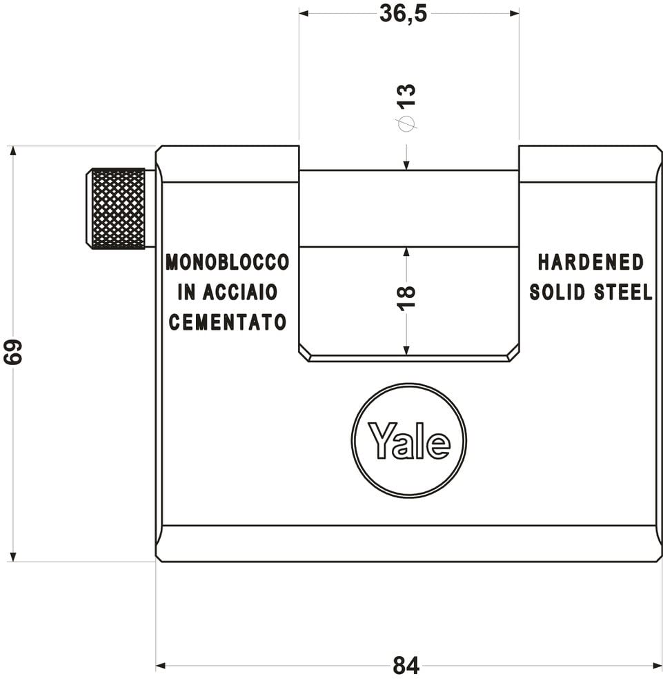 Lucchetto Impermeabile 61mm Con Arco In Acciaio | Yale Home - Foto 6
