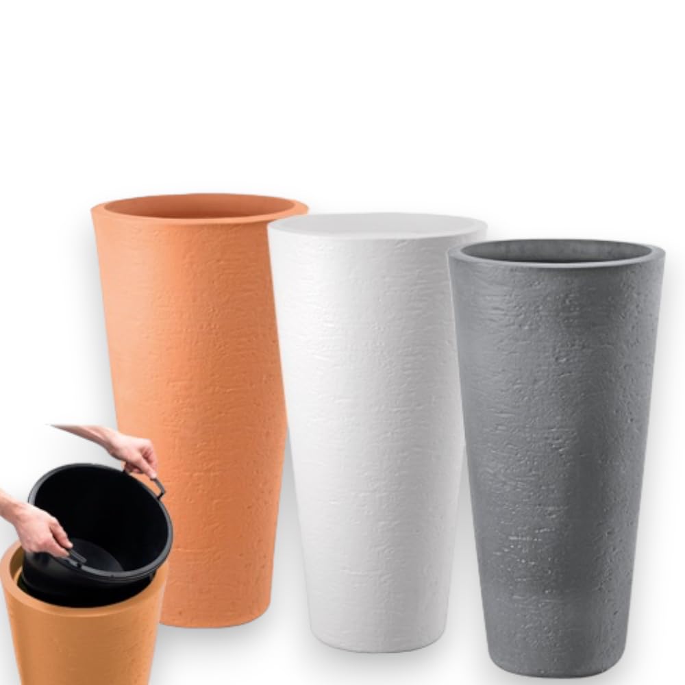 Di Martino 700438 Tirso Plus Vaso, 40 x 78 H, Terracotta, marrone