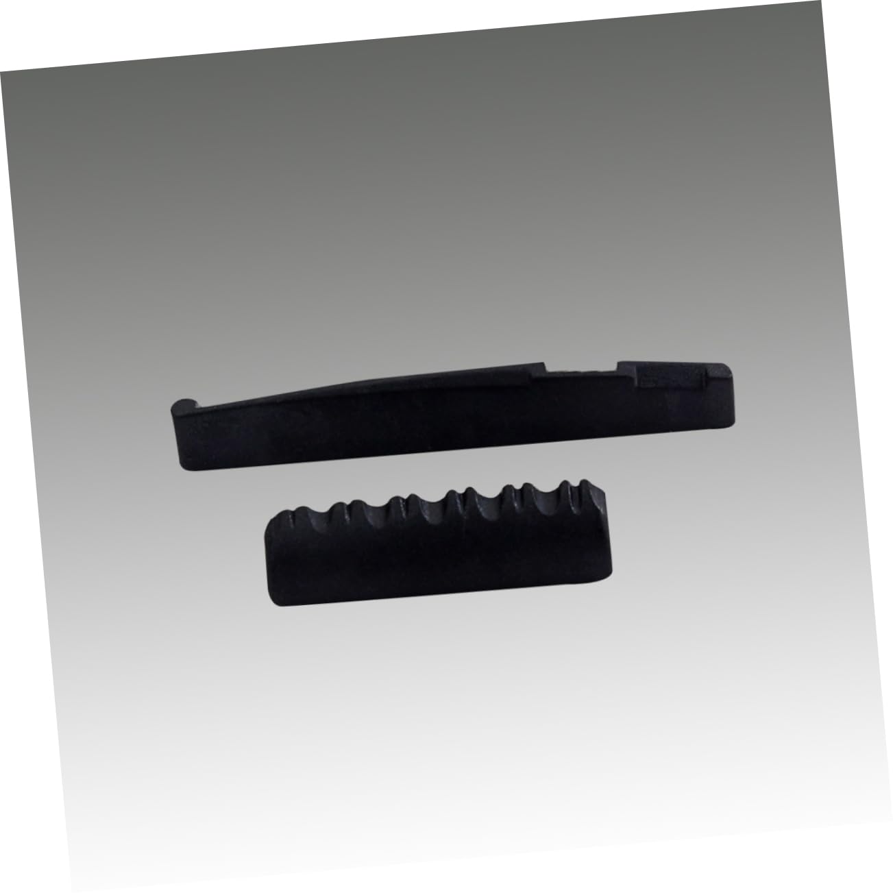 Abaodam 2pcs Guitar Nut and Saddle Replacement Black Bone Guitar Nut Acoustic Part