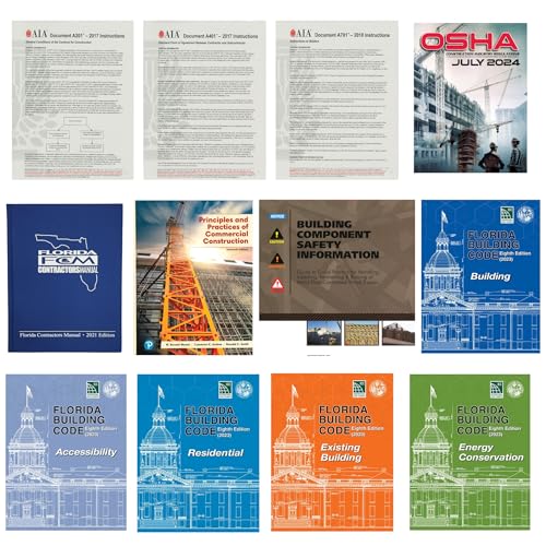 BOOK SET - FLORIDA - GENERAL, BUILDING AND RESIDENTIAL CONTRACTOR CONTRACT ADMINISTRATION MANAGEMENT