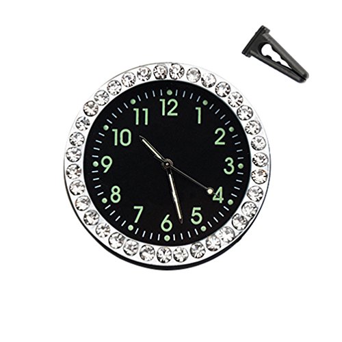 idain Car Dashboard Clock - Mini Vehicle Clock Decoration Air Vent Cilp