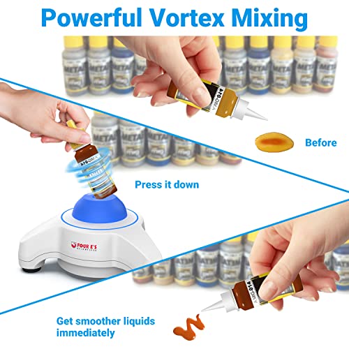Mini Vortex Mixer FOUR E'S SCIENTIFIC Lab Vortex Shaker, 5600rpm