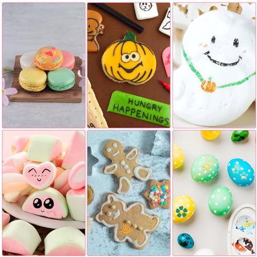 Image of Cycayit 10-Pack Edible Ink Markers - Edible Ink Pens，Dual-Tip Edible Markers for Cookies, Cupcakes, Fondant, Easter Eggs & Party Decorating - Food Coloring Pens Ideal for DIY Desserts & Custom Designs