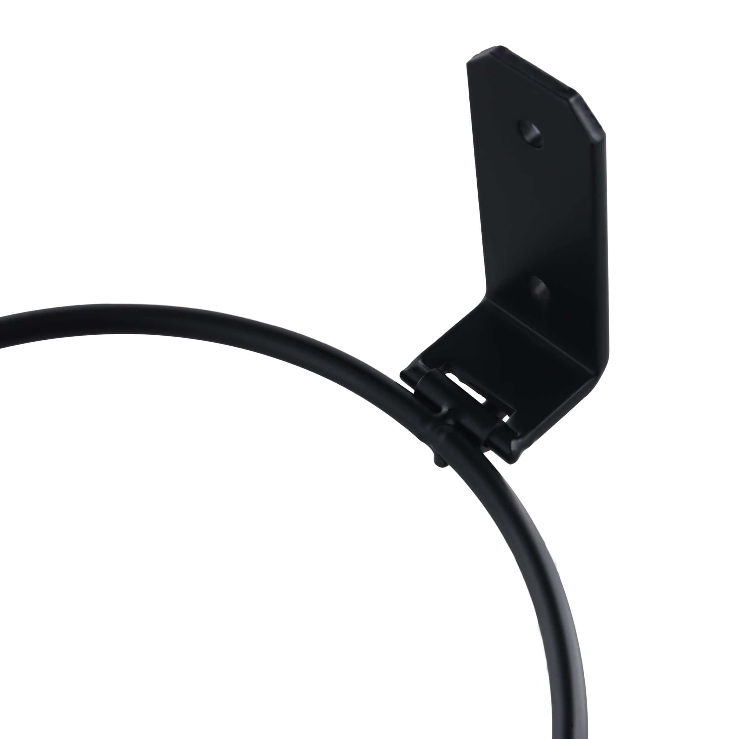 Lot de 8 Supports Muraux pour Pot de Fleurs, Pot de Fleur Anneau Titulaire Pliable, avec Vis, pour Jardins Intérieurs, Couloirs, Verdure Intérieure, 15 cm, Noir