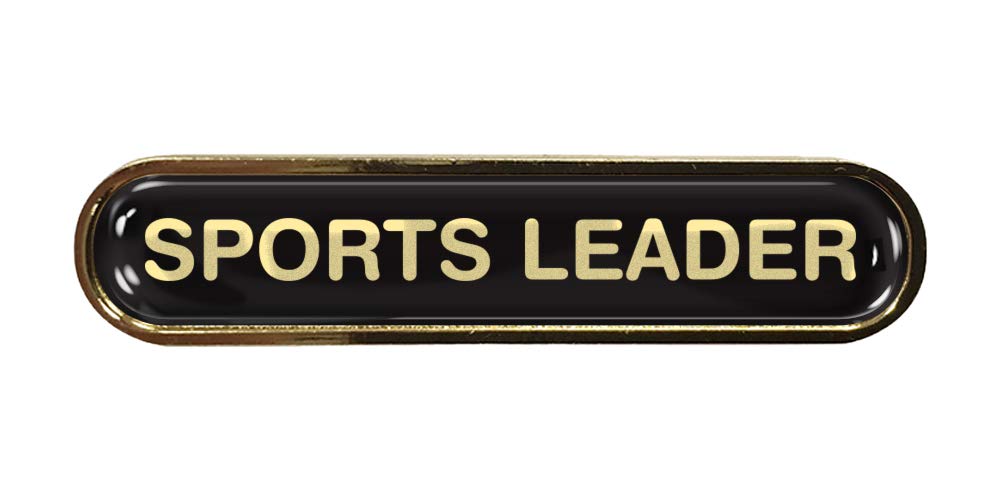 Capricornone 10x Sports Leader Black Gel Domed School Bar Badge