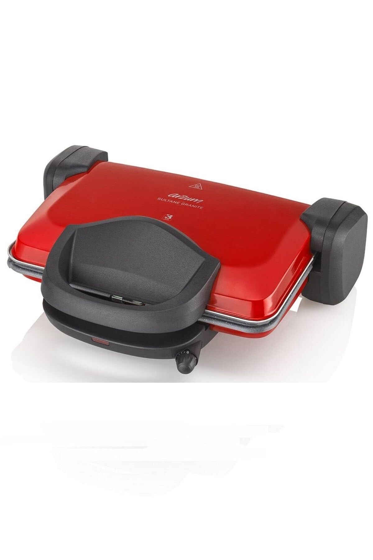 Arzum AR2009 Sultane Granite Izgara Ve Tost Makinesi, 1800 W, Paslanmaz Çelik, Kırmızı