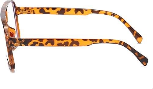 Miniatura 3 de JOVAKIT Gafas de aviador con luz azul para mujeres y hombres, moda retro de los años 70, marco de aviador, gafas de ojo para computadora, antifatiga