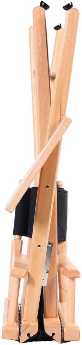 Filmcraft Tall Director's Chair (White Canvas, Natural Frame)