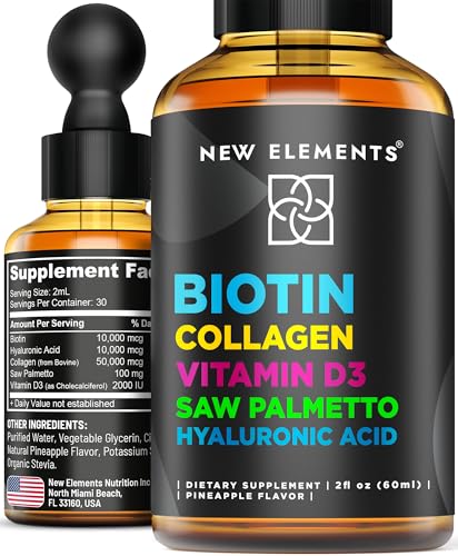 Liquid Biotin for Hair Growth Women & Men 10000mcg |