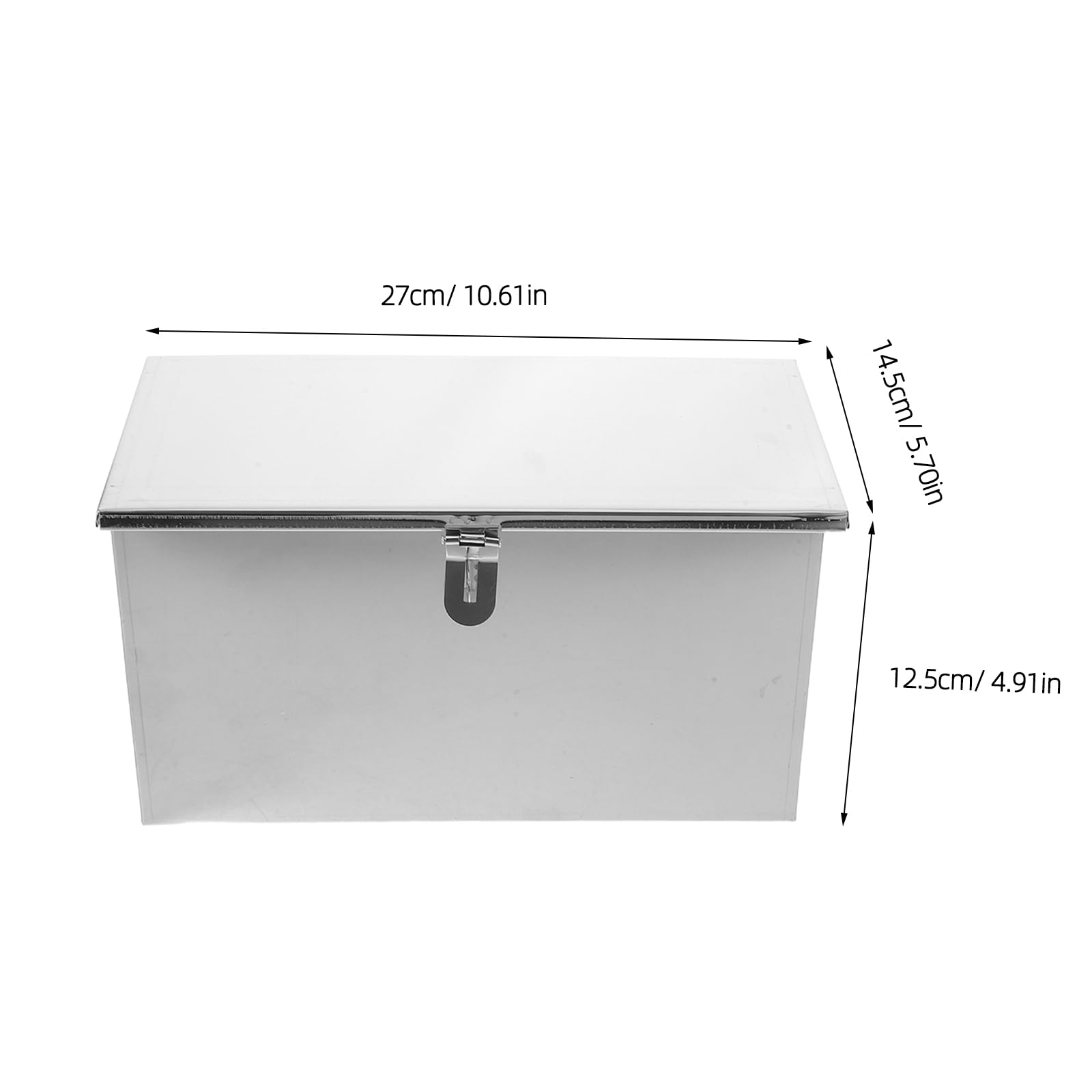 Healeved Caja de Almacenamiento Cierre Seguro Acero Inoxidable Plateado 3 Ranuras Resistentes y Protección Infantil para Cuchillos de Cocina para Uso Profesional en Restaurantes