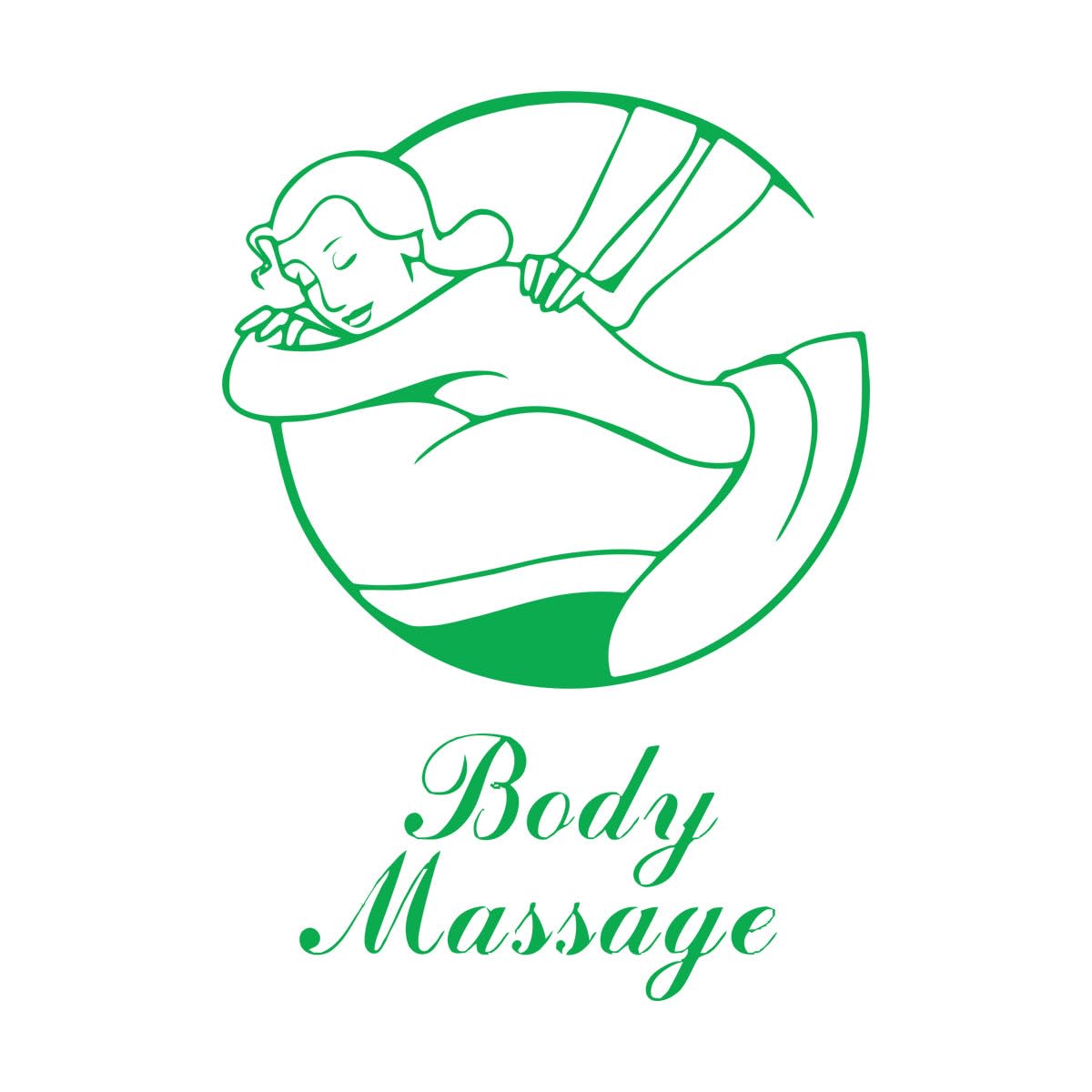 Body Massage Sign Vinyl Wall Stickers Massage Therapist Wall Art Mural Spa Salon Décor Removable Spa Window Poster Small - 30x42cm