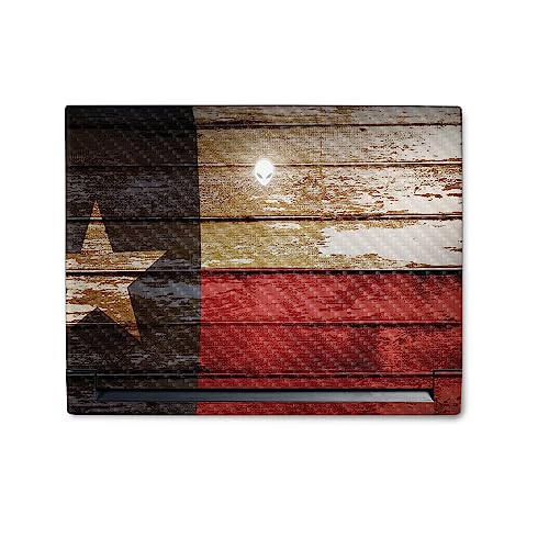 Image of MightySkins Carbon Fiber Skin Compatible With Alienware M18 R1 (2023) Full Wrap Kit - Texas Shiplap | Protective, Durable Textured Carbon Fiber Finish | Easy To Apply & Change Styles | Made in the USA