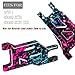 RcarmubWow RC Suspension Arms A Arms Upgrades Part for 1/10 Slash 2WD,Slash 2WD VXL,Aluminium Front & Rear Suspension Arms A-Arms Hops Up,Polychrome