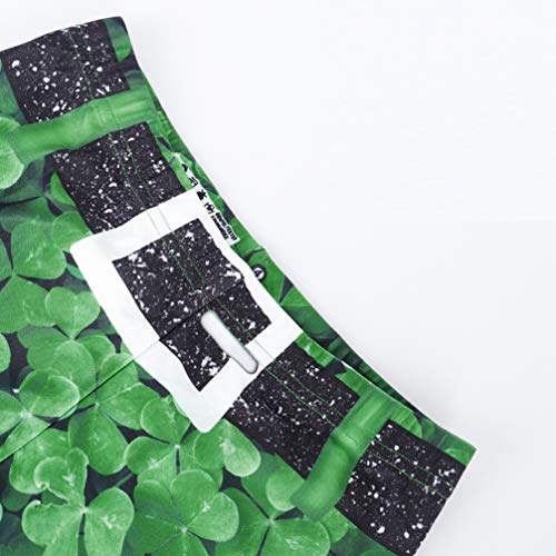 Legging feminina sexy com estampa digital FENICAL, calça skinny trevo para ioga, corrida, pilates e