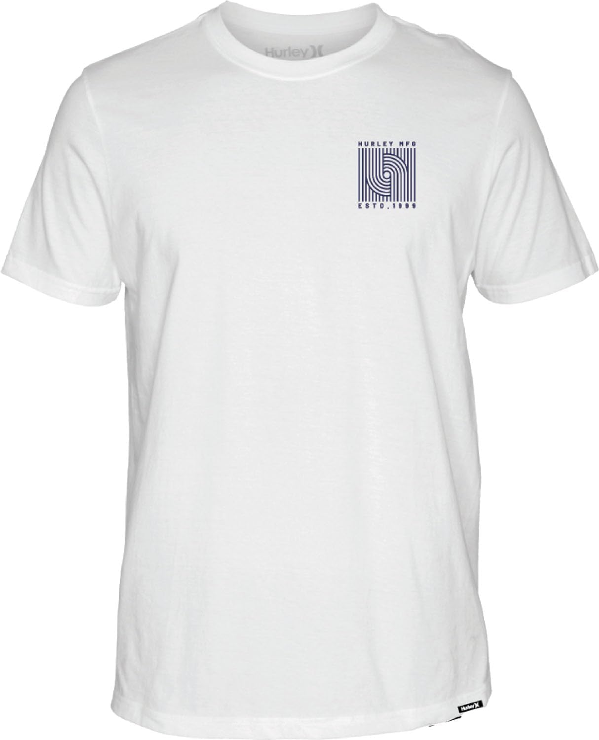 Hurley - Mens Everyday Everline Short Sleeve T-Shirt, Color White, Size: Small