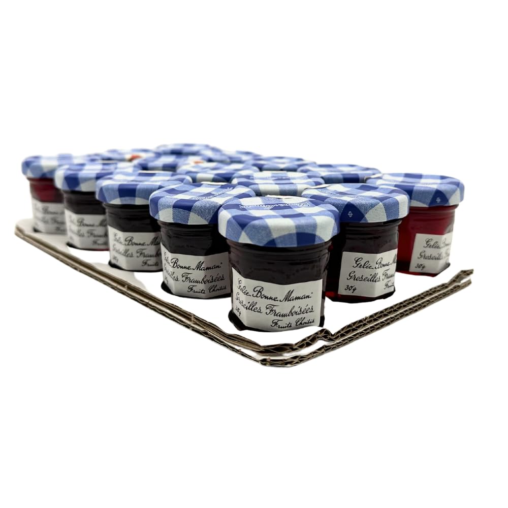 Bonne Maman Confiture de framboises et groseilles 30 g x 15