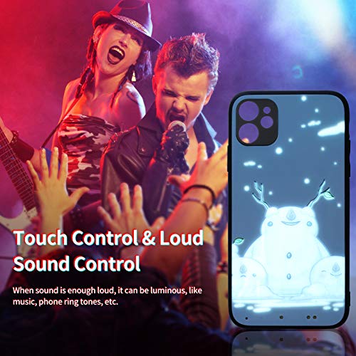 Capa de celular Zwbfu Illumination Bulit em 500 mAh Bateria Recha-rgeable ultrafina sensível ao toqu