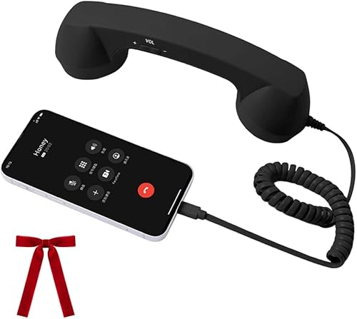 Teléfono retro para iPhone y Android, nuevo receptor de teléfono celular con micrófono y altavoz, teléfono vintage de los años 90 para teléfonos