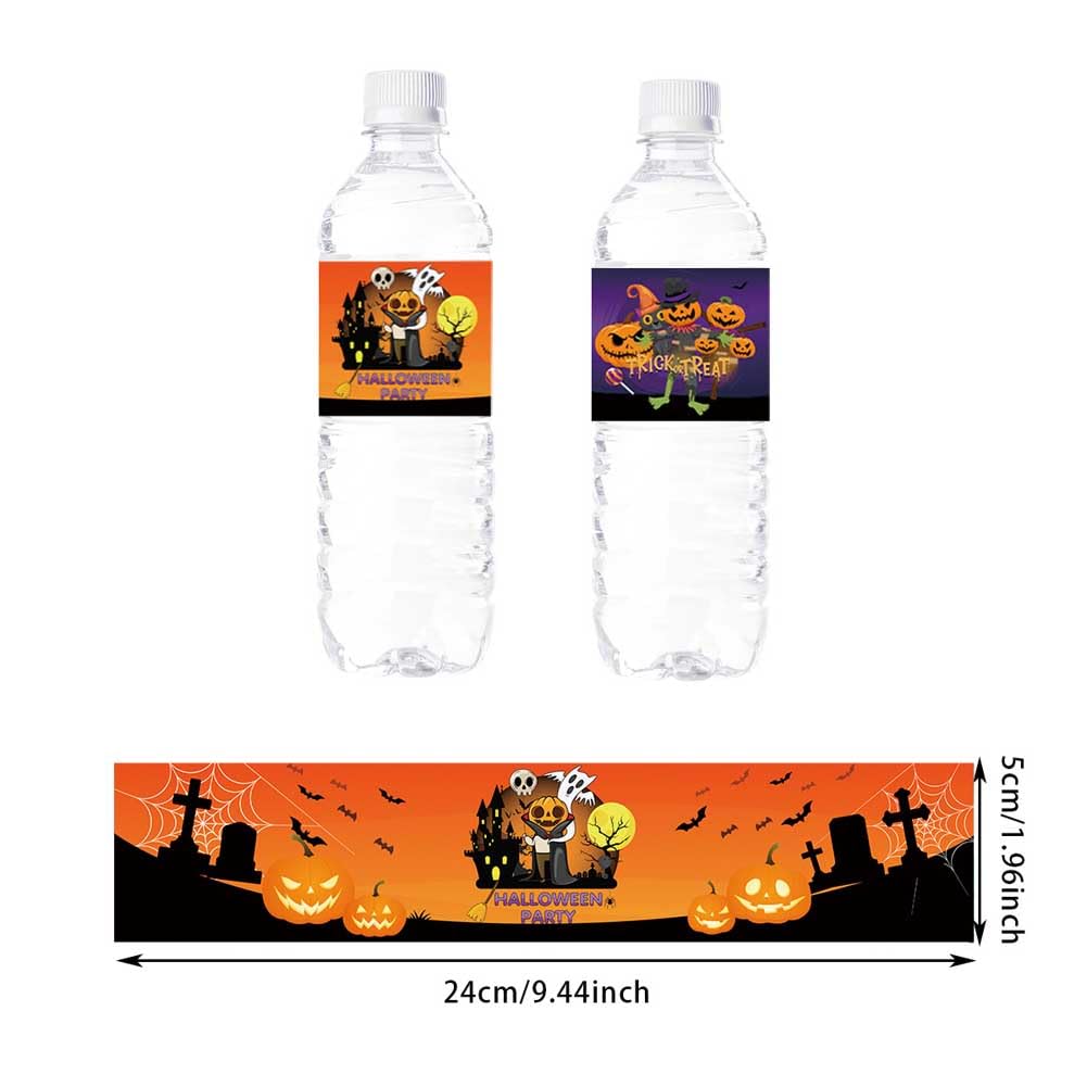 Etichette per bottiglie di Halloween per decorazioni per feste