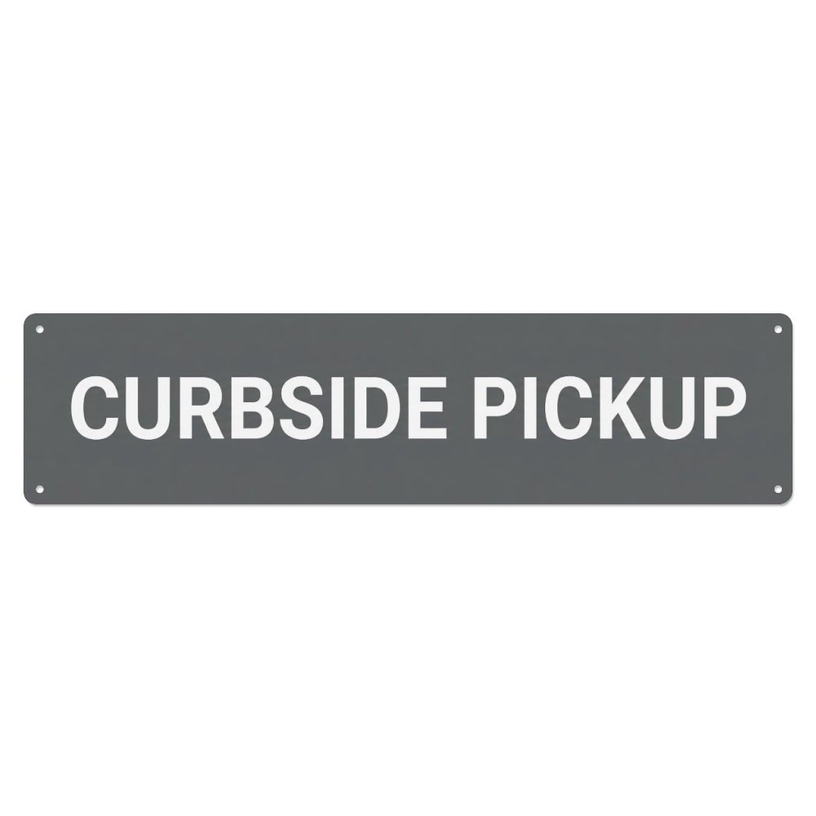 Curbside Pickup Ready Orders Metal Tin Sign