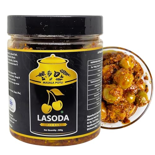 Masala potli lasoda gunda pickle 500gm, fresh and flavorful authe...
