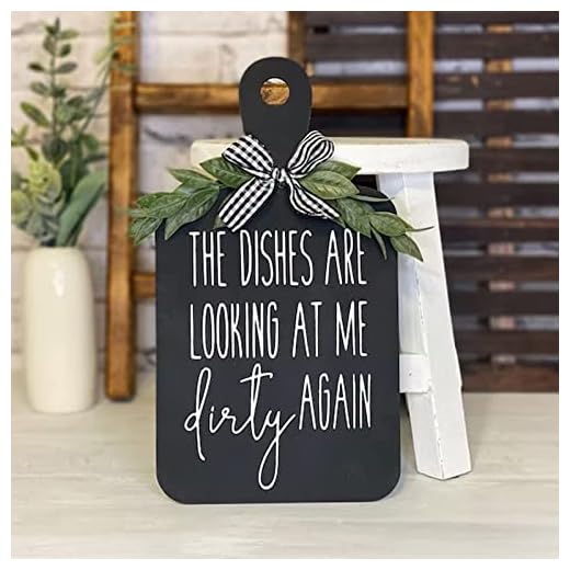 Yealise Kitchen Welcome Sign Decorations Funny Cartoon Funny English Letter Print Festival Best Gift