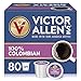 Victor Allen's 100% Colombian Single Serve K-cup, 80 Count (Compatible with 2.0 Keurig Brewers)