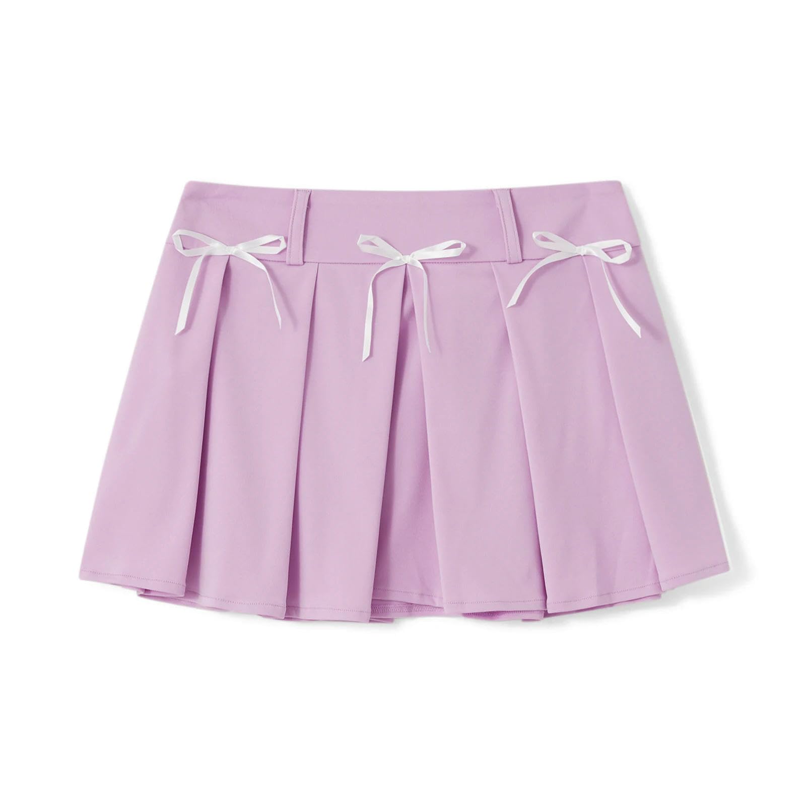 Jupe plissée pour vacances et plage : mini jupe trapèze rose décontractée de style club