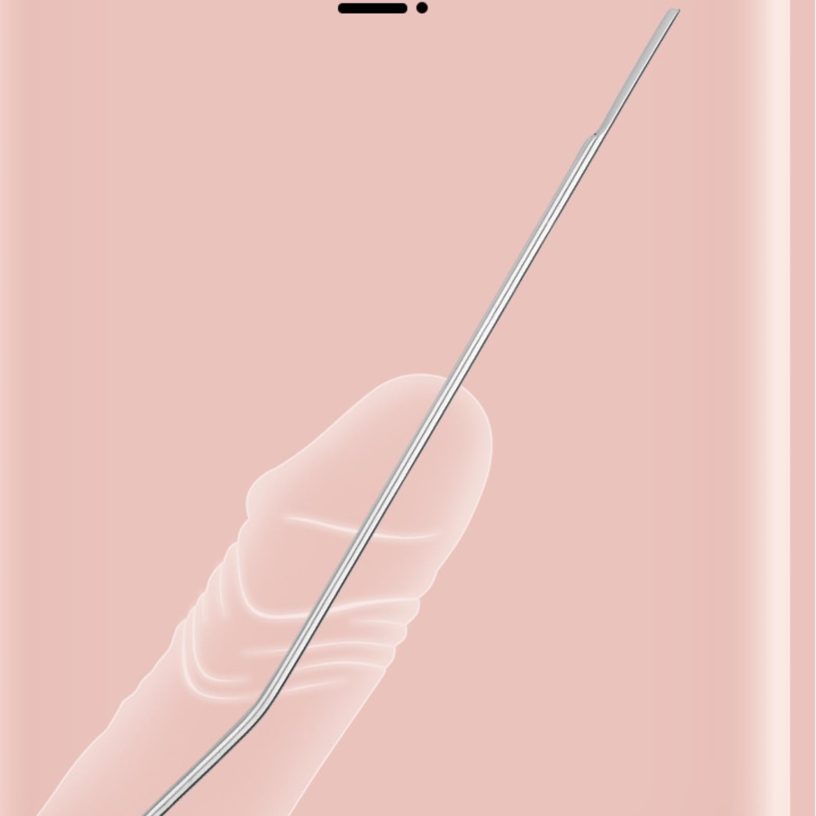 Tige métallique incurvée en forme d'œil de cheval, lot de 4 pièces, tige urétrale en acier inoxydable pour homme-FRRM12 (4mm+5mm+6mm+7mm)