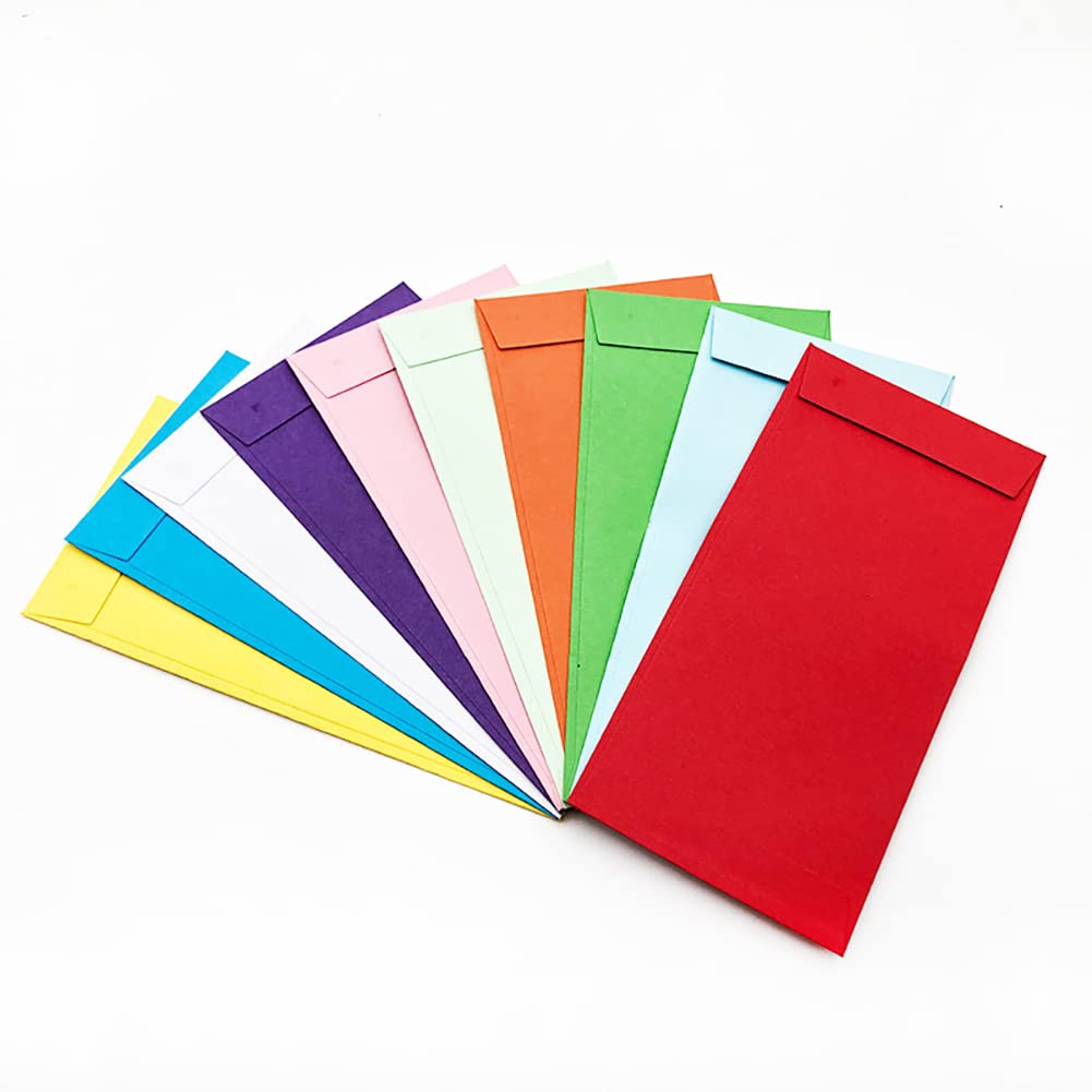 Enveloppes Autocollantes pour Chèques Lot de 40 Couleurs
