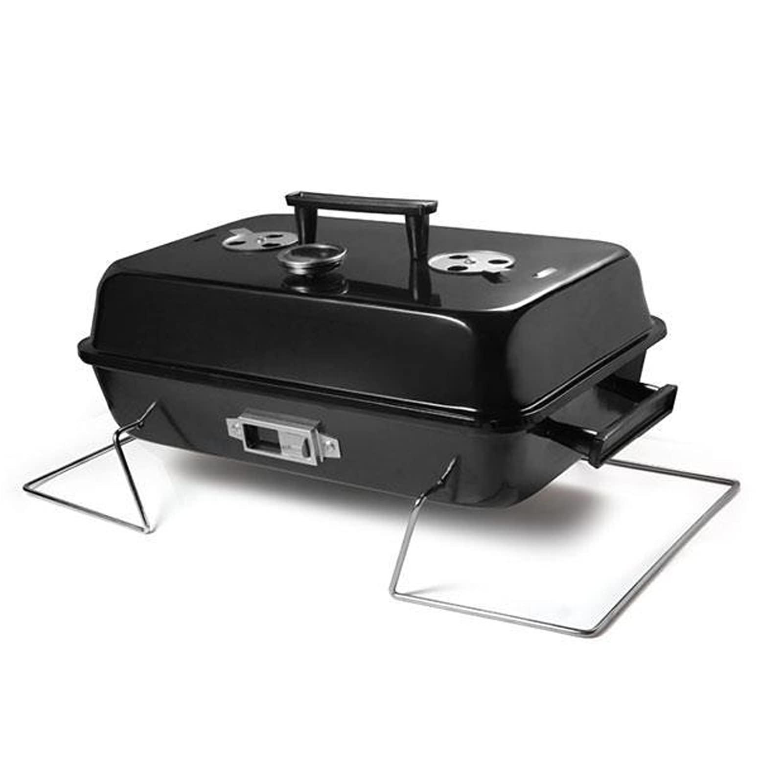 Barbecue au charbon de bois pliable avec kit d'outils complet pour camping de 3 à 7 personnes
