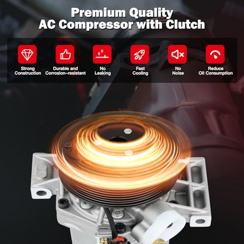 Image of Air Conditioning Compressor Compatible for Nissan Juke March Micra 1.6L