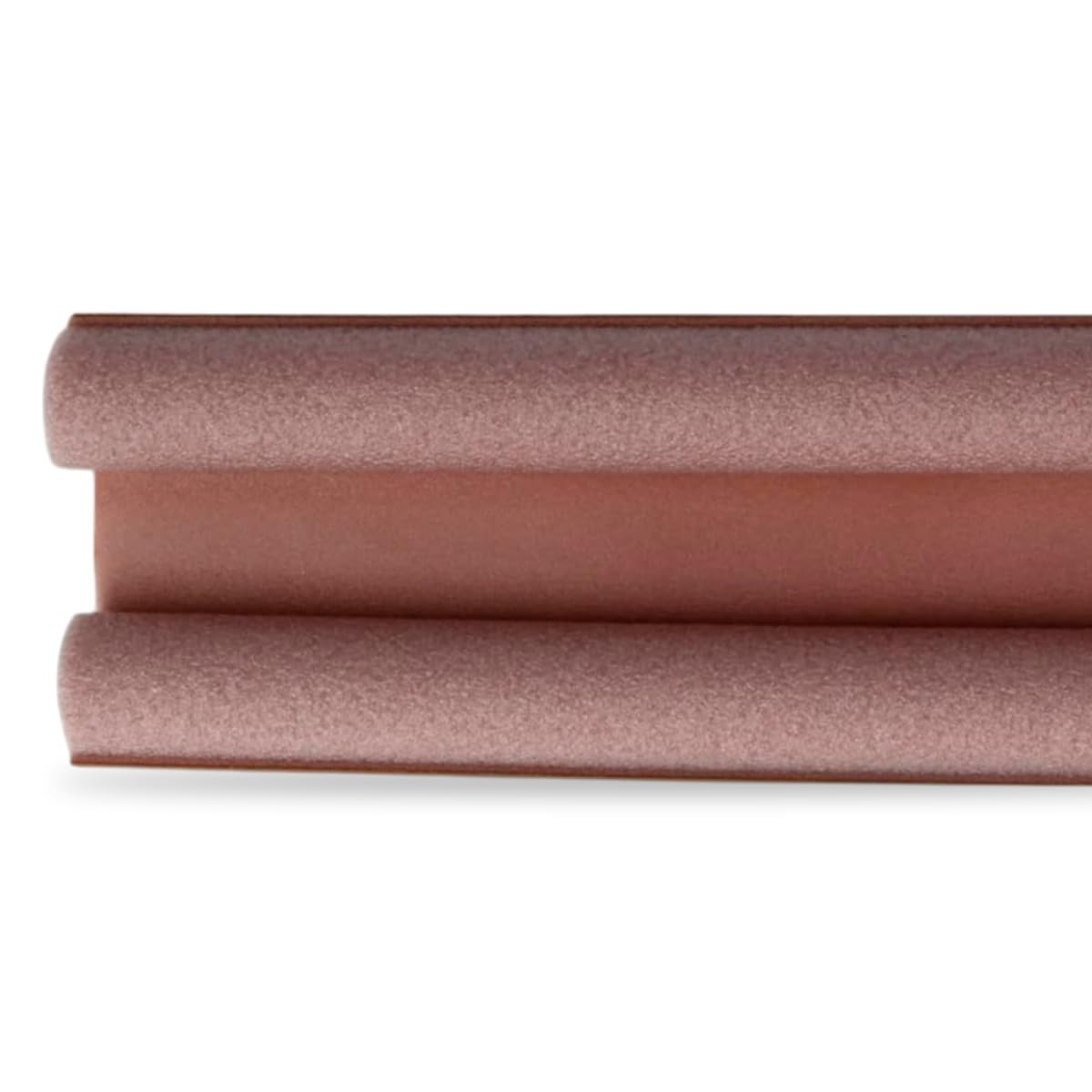 Amig - Burlete de Espuma Aislante para bajo Puertas | Doble Rodillo | Evita la Entrada de frío, Polvo o Insectos por Debajo de la Puerta | Marrón | Polietileno