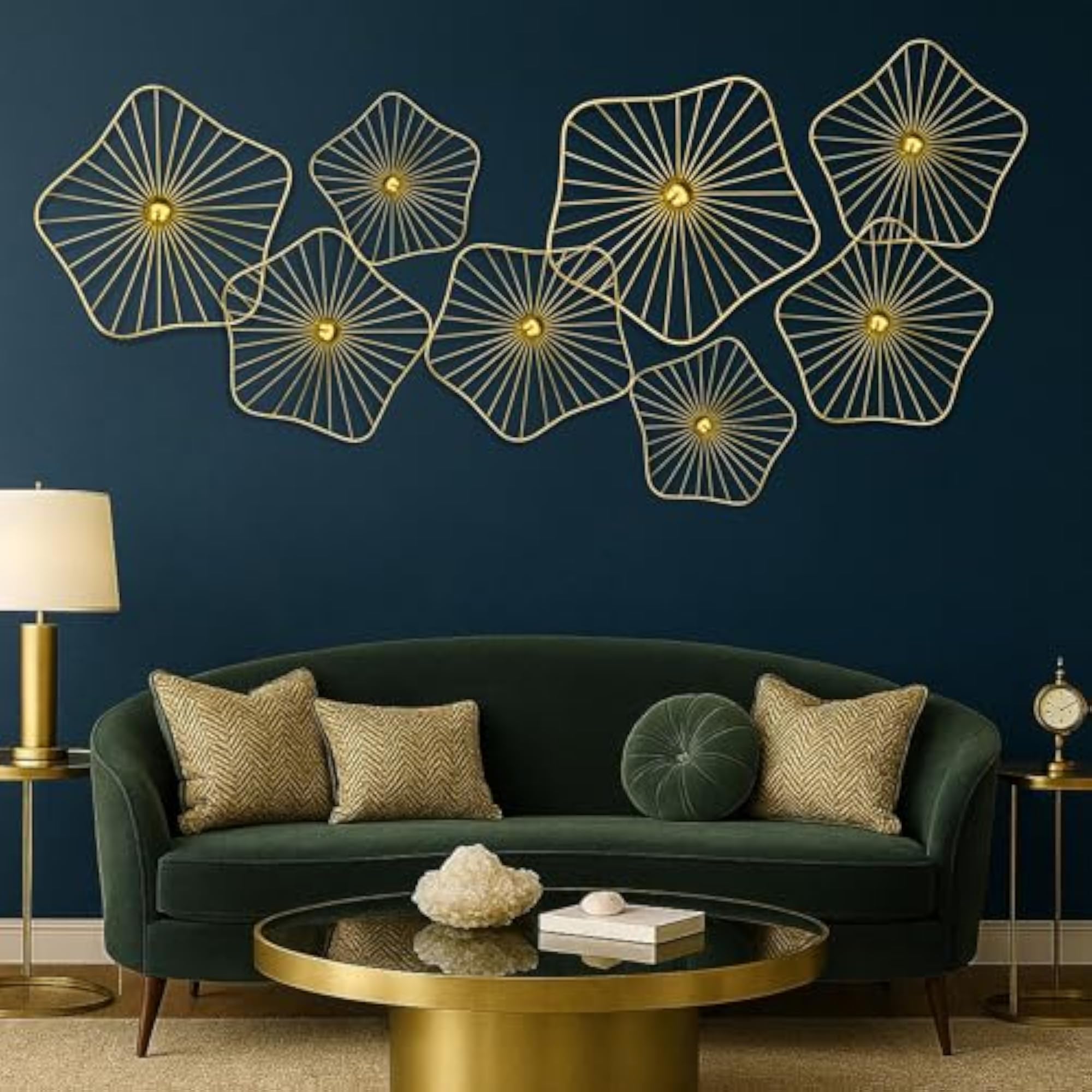 Metal Blossom Electroplated Flower Metal Wall Art