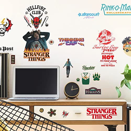 Autocollants muraux Stranger Things Saison 4 RoomMates vinyle amovible et repositionnable - 6