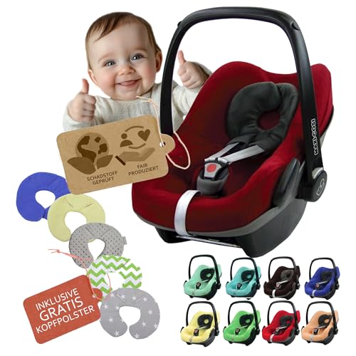 Frottee Sommerbezug [Schonbezug für Babyschale] Autositz kompatibel mit...