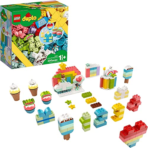 DUPLO Classic Creative Birthday Party 10958 Imaginative Building Fun for Toddlers; Creative Toy Gift for Kids, New 2021 (200 Pieces) - Lego - Immagine 2