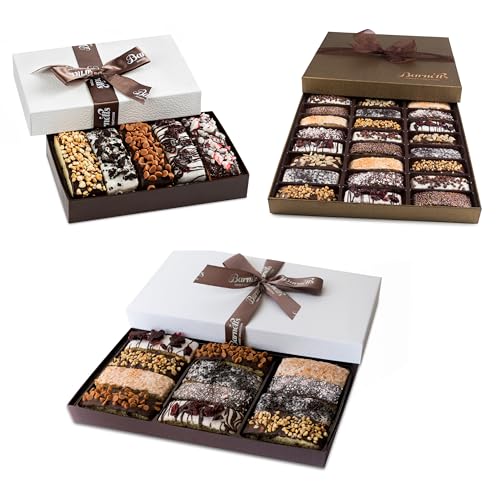 Barnetts Biscotti Christmas Tower Bundle, Covered Cookies Holiday Gifts Sets, Family Food Delivery Ideas, Prime Gourmet Candy Basket, For All Couples Families Adults Men Women Mom